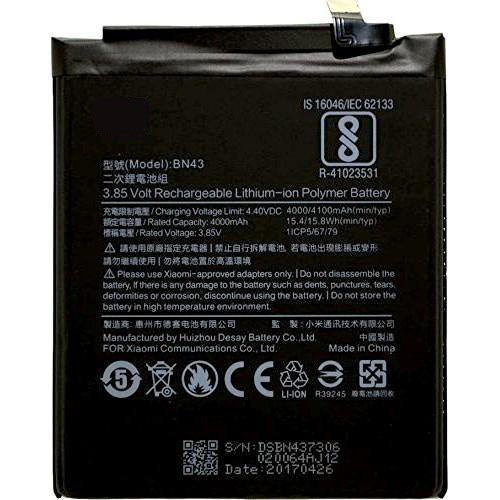 Mobile Battery Compatible for Xiaomi Redmi Note 4 - Indclues