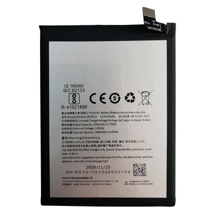 Battery for OnePlus 3T BLP633 - Indclues