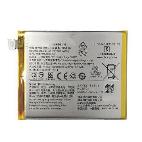 Battery for Vivo Y9S B-K3 - Indclues